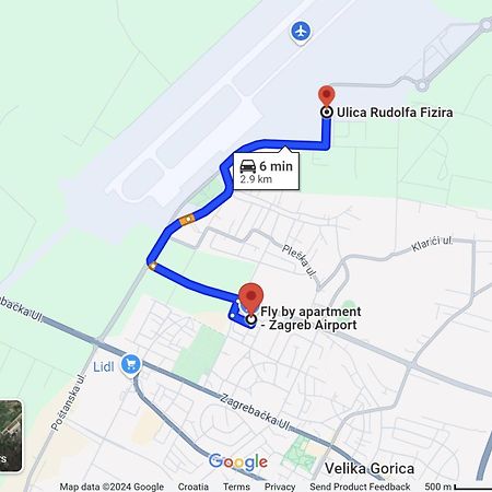 Fly By Suite - Zagreb Airport - 0-24H Self Check In&Out - Parking On Site เวลิคาโกริตซา ภายนอก รูปภาพ