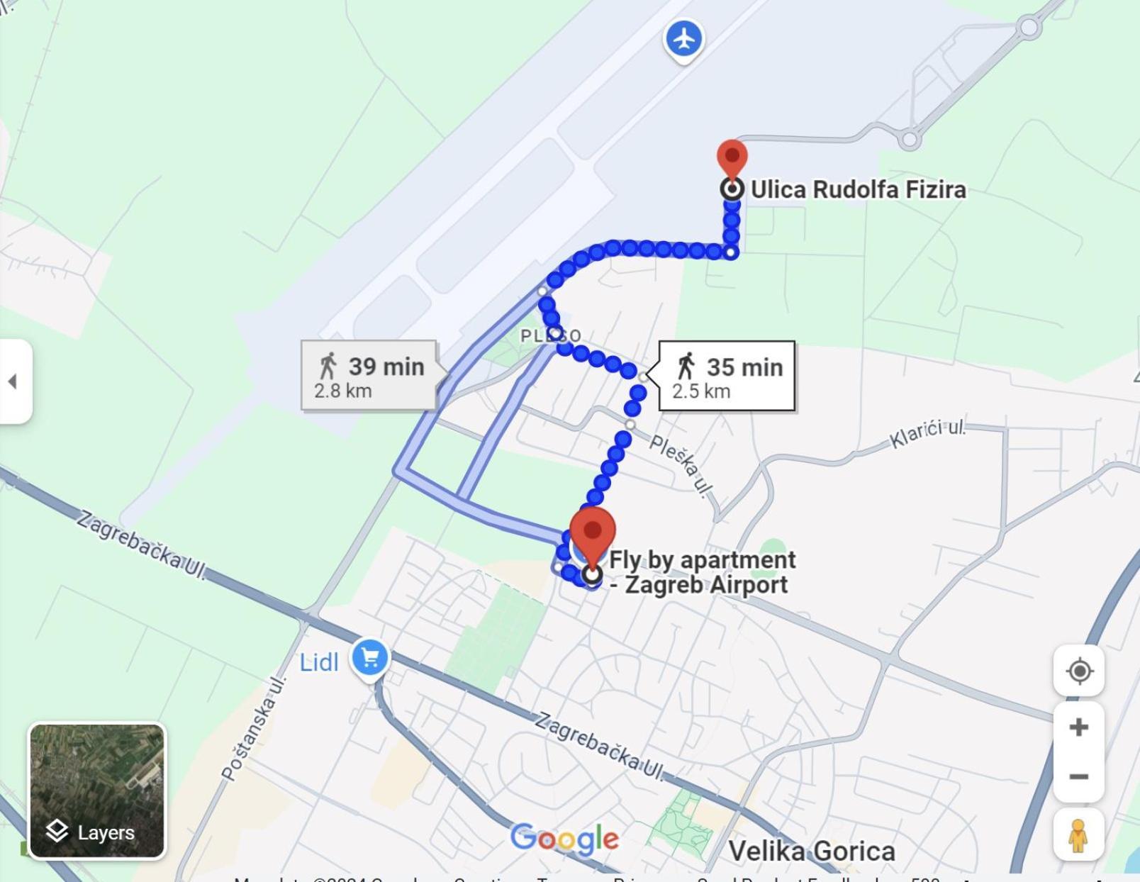 Fly By Suite - Zagreb Airport - 0-24H Self Check In&Out - Parking On Site เวลิคาโกริตซา ภายนอก รูปภาพ